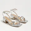 Sam Edelman Whitley Ankle Strap Sandal In Silver