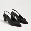 Sam Edelman Willette Slingback Pointed Cap Toe Pump In Black