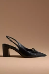Sam Edelman Willette Slingback Pointed Cap Toe Pump In Black