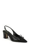 Sam Edelman Willette Slingback Pointed Cap Toe Pump In Black