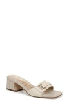 Sam Edelman Wilma Slip On Dress Sandal Modern Ivory Leather In White