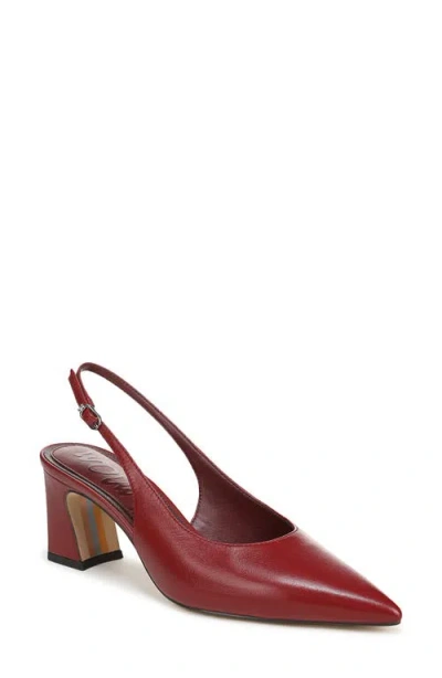 Sam Edelman Winfred Pointed Toe Slingback Sandal In Red