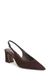 Sam Edelman Winfred Pointed Toe Slingback Sandal In Brown