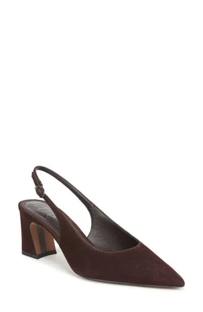 Sam Edelman Winfred Pointed Toe Slingback Sandal In Brown