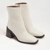 Sam Edelman Winnie Bootie Modern Ivory Leather In White