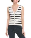 Sam Edelman Winnie Stripe Rib Vest In Multi
