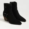 Sam Edelman Winston Pointed Toe Bootie In Black