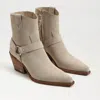 Sam Edelman Winston Pointed Toe Bootie In White