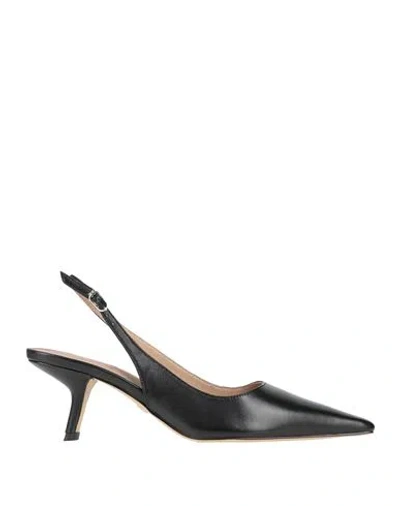 Sam Edelman Woman Pumps Black Size 8 Leather