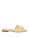 Sam Edelman Woman Sandals Beige Size 7.5 Natural Raffia In Buttercup