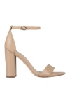 Sam Edelman Yaro Block Heel Sandal Soft Beige Leather In Pink