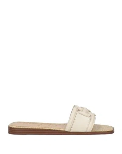 Sam Edelman Woman Sandals Cream Size 7 Leather In White