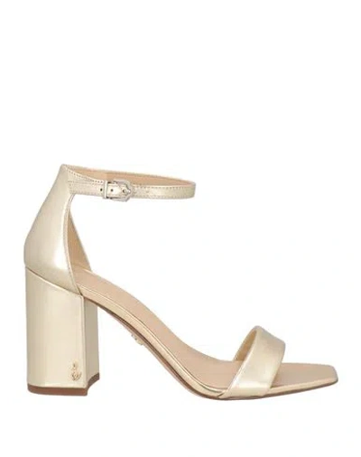 Sam Edelman Woman Sandals Gold Size 7 Leather