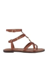 Sam Edelman Teeni Gladiator Sandal Cognac Brown Leather In Brown