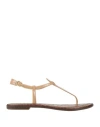 Sam Edelman Gigi Womens Embossed Metallic Thong Sandals In Beige