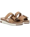 Sam Edelman Adrianna Two-strap Sandal In Sunny Gold Faux Raffia
