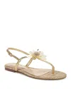 Sam Edelman Eden Slingback Sandal In Amber Gold