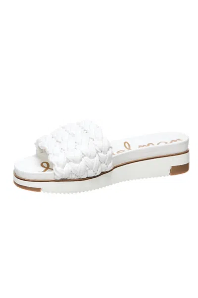 Sam Edelman Women's Ainslie Braided Sandal In Bright White