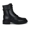 Sam Edelman Aleia Leather Combat Boots In Black