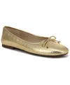 Sam Edelman Alie Bow Ballet Flats In Gold