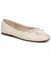 Sam Edelman Marisol Ballet Flat In Ivory Leather In White