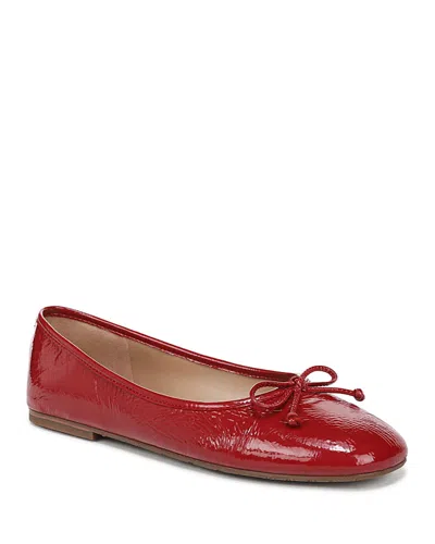 Sam Edelman Women's Alie Leather Ballet Flats In Red