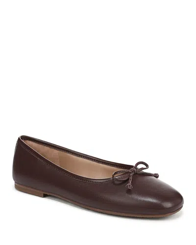 Sam Edelman Women's Alie Leather Ballet Flats In Brown