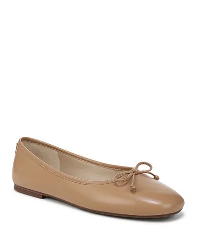 Sam Edelman Women's Alie Leather Ballet Flats In Sand