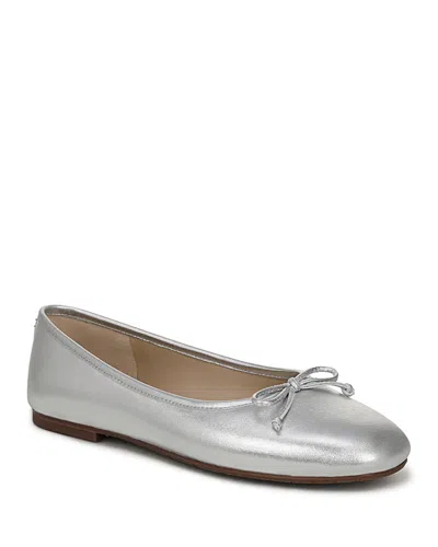 SAM EDELMAN WOMEN'S ALIE LEATHER BALLET FLATS
