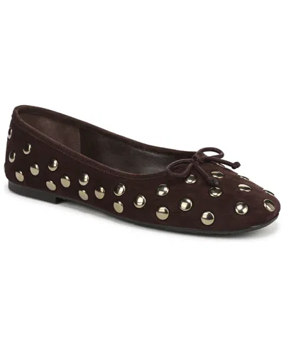Sam Edelman Women's Alie Stud Ballerina Flats In Brown