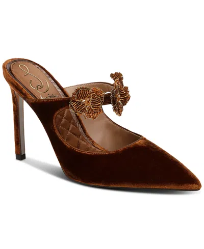 SAM EDELMAN WOMEN'S AMELIE FLORAL BEAD-EMBLISHED PUMPS
