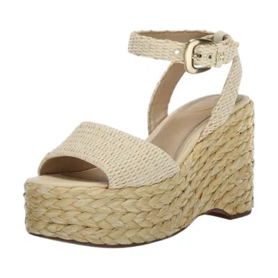 Sam Edelman Women's April Platform Sandals In Linen Raffia In Brown
