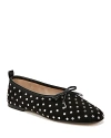 Sam Edelman Ari Gem Ballet Flat Black Suede In Black