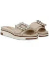 Sam Edelman Ariane Platform Slide Sandal In Ivory Natural