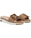 Sam Edelman Ariane Platform Slide Sandal In Natural Cork Fabric