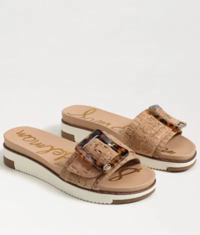 Sam Edelman Women's Ariane Slide Sandals In Natural Cork In Beige