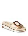 Sam Edelman Women's Ariane Platform Buckle Slide Sandals Women's Shoes In Ivory