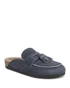 Sam Edelman Astrid Mule Atlantic Blue Suede In Blue