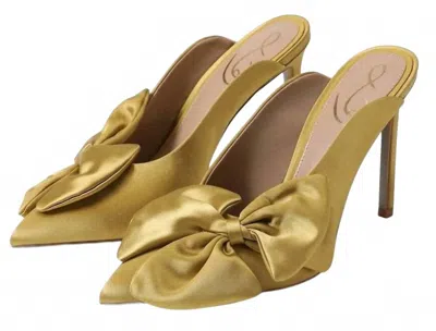 Sam Edelman Women's Azalea Slip On Pointed Toe Bow Detailed Stiletto Pumps. In Dark Pear In Multi