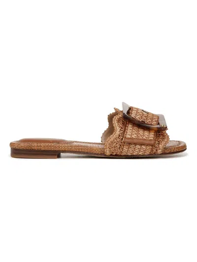 Sam Edelman Women's Bambi Buckle Slide Sandals In Brown