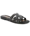 Sam Edelman Bay Gem Slide Sandal In Black Leather