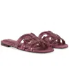 Sam Edelman Bay Glamour Slide Sandal Elderberry Fabric In Elderberry