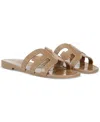 Sam Edelman Bay Jelly Slide Sandal Amber Gold Metallic Jelly In Amber Gold Metallic Jelly