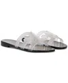 Sam Edelman Women's Bay Jelly Slide Flat Sandals In Clear Black Multi Jelly