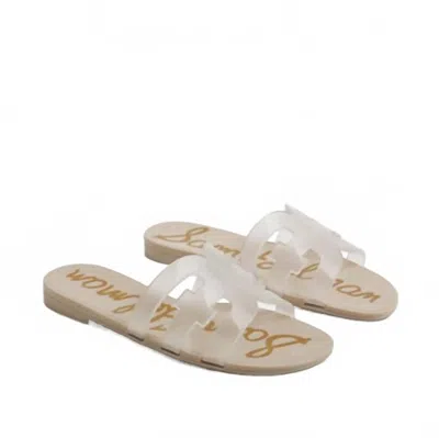 Sam Edelman Women's Bay Jelly Slide Sandal In Clear/sand In Multi