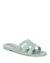 Sam Edelman Women's Bay Jelly Slide Flat Sandals In Green