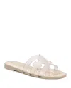 Sam Edelman Women's Bay Jelly Slide Flat Sandals In Beige