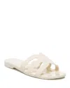 Sam Edelman ‘bay Jelly' Logo Cut Out Slides In Ivory