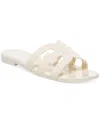 Sam Edelman ‘bay Jelly' Logo Cut Out Slides In Modern Ivory