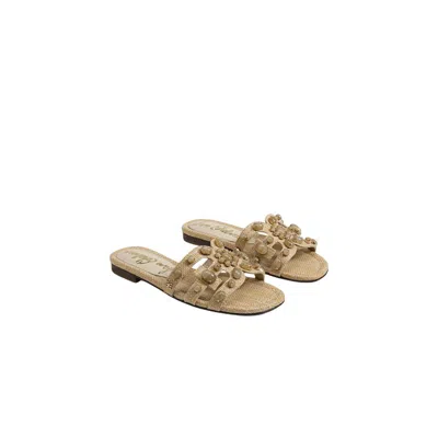 Sam Edelman Women's Bay Ray Slide Sandal In Bleached Beechwood In Multi